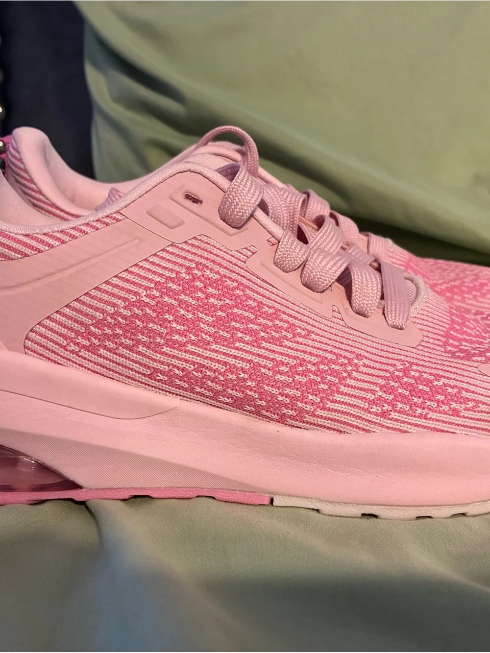 Avis Pink Knit Running Sneakers